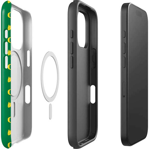 University of Oregon Pattern iPhone 16 Pro Magsafe Impact Case